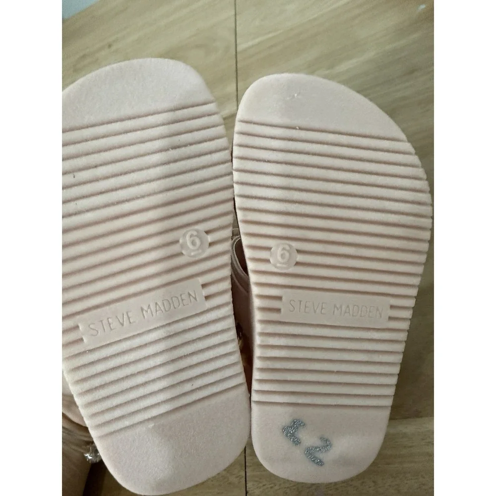 Steve‎ Madden Kids Pink Sandals Size 6 Toddler Strap Comfort Sandals NEW